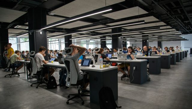 Open plan professional services office