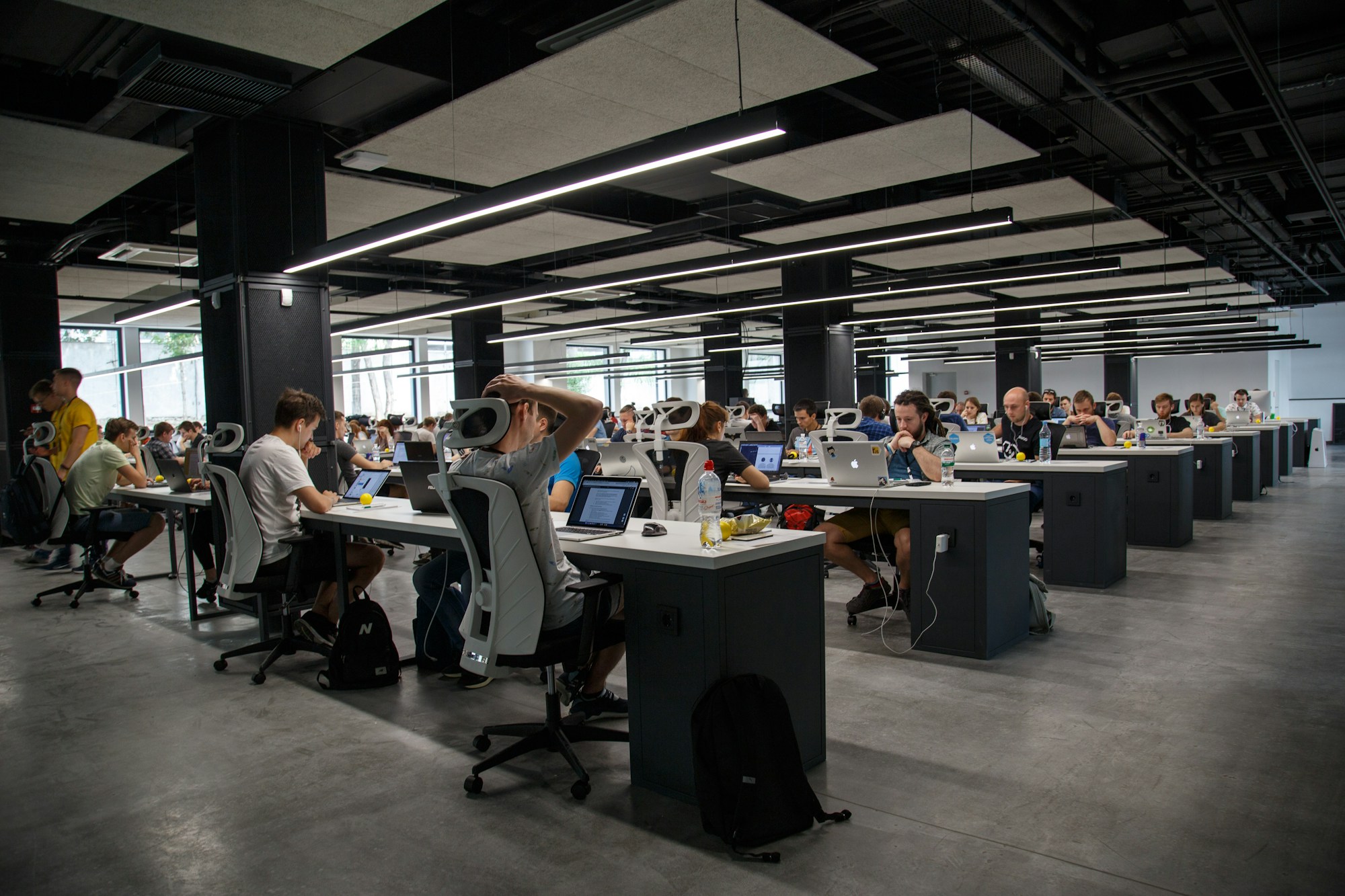 Open plan professional services office